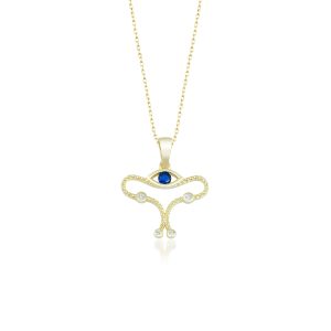Uterus Evil Eye Necklace - Lykia Jewelry