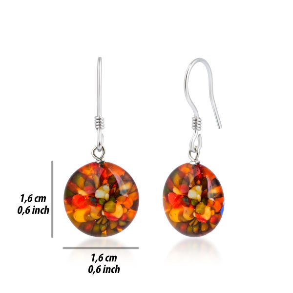 Lykia Murano Glass Earring Size - Lykia Jewelry