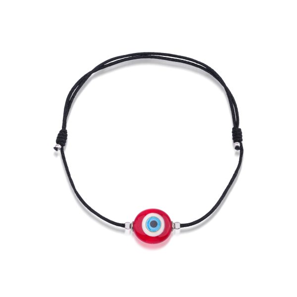 Murano Glass Red Evil Eye Bracelet - Lykia Jewelry