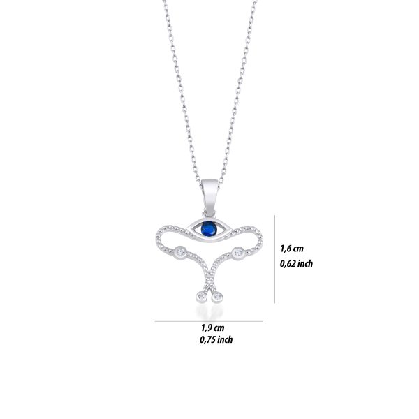 Uterus Silver Necklace - Size - lykia jewelry