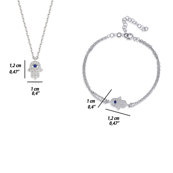 hamsa bracelet hamsa necklace - new - size - lykia jewelry