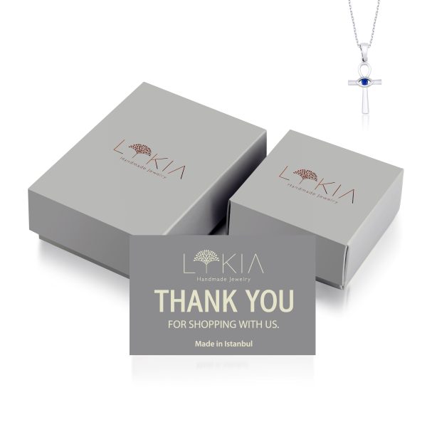 silver ankh necklace-lykia jewelry box